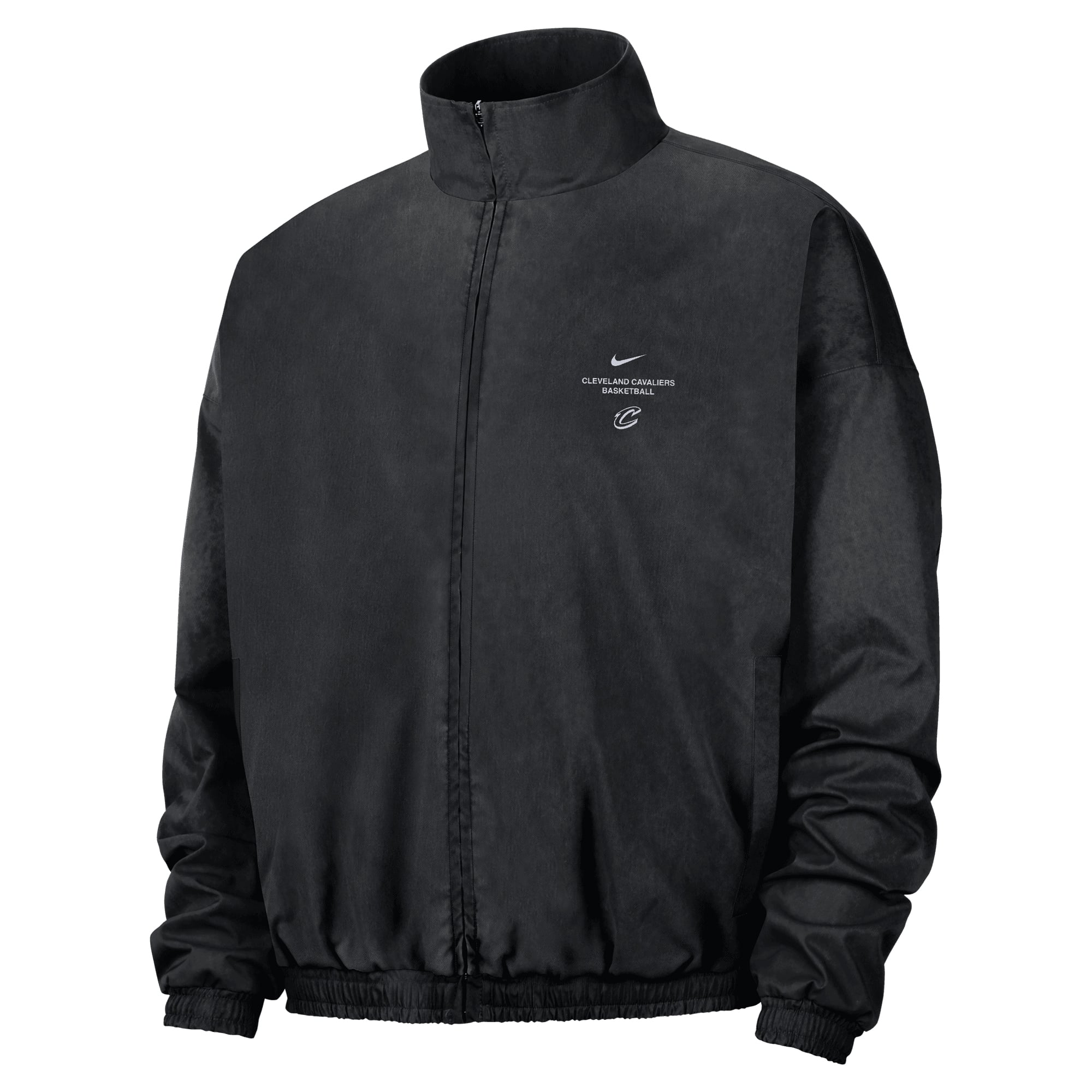 Men's Nike Black Cleveland Cavaliers 2026/27 Standard Issue On-Court Game Theater Calm Full-Zip Jacket
