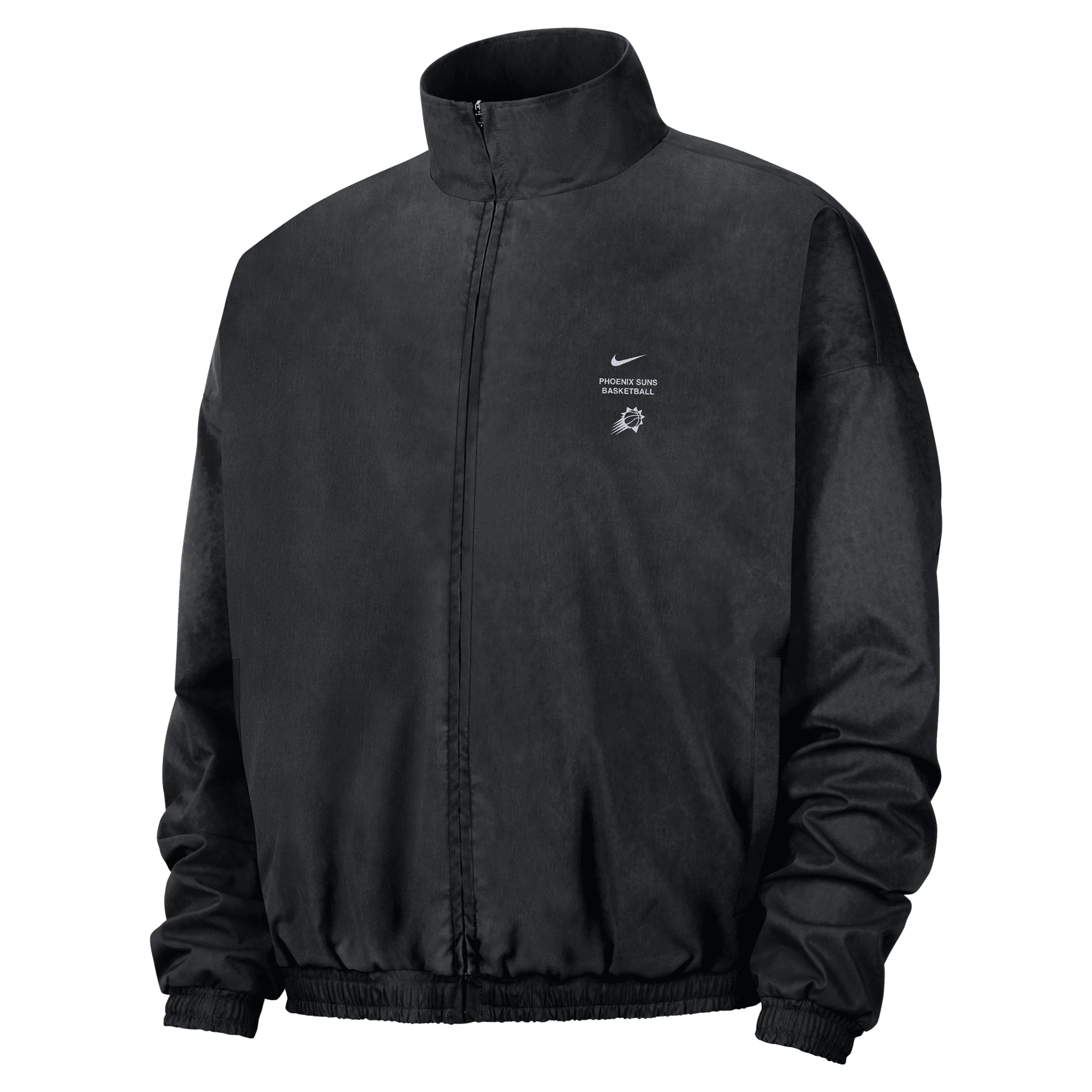 Men's Nike Black Phoenix Suns 2026/27 Standard Issue On-Court Game Theater Calm Full-Zip Jacket