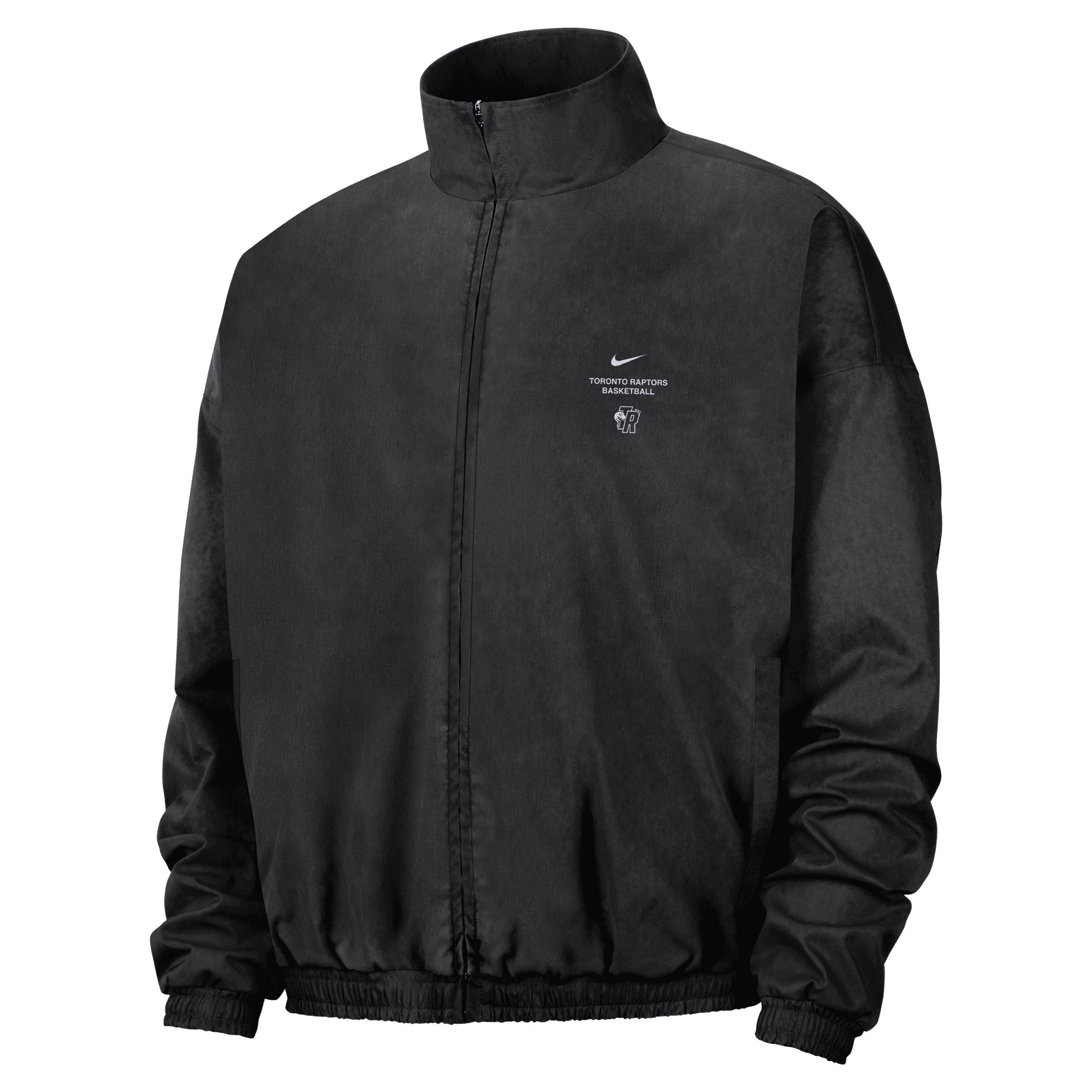 Men's Nike Black Toronto Raptors 2026/27 Standard Issue On-Court Game Theater Calm Full-Zip Jacket
