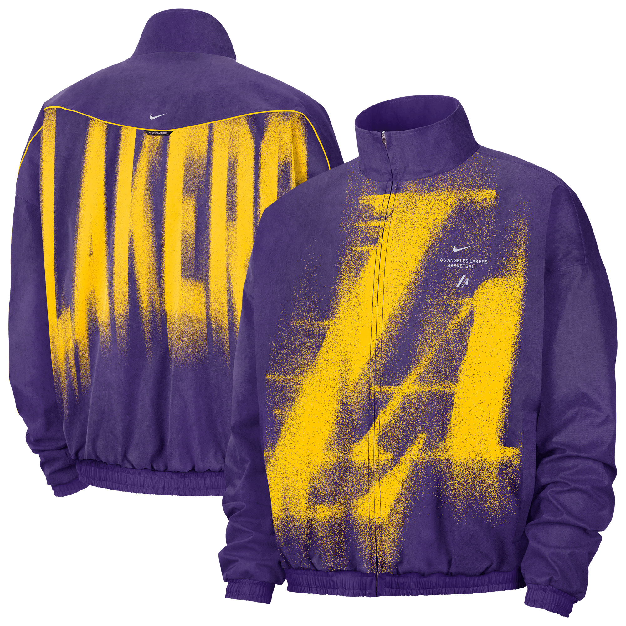Men's Nike Purple Los Angeles Lakers 2026/27 Standard Issue On-Court Game Theater Loud Full-Zip Jacket