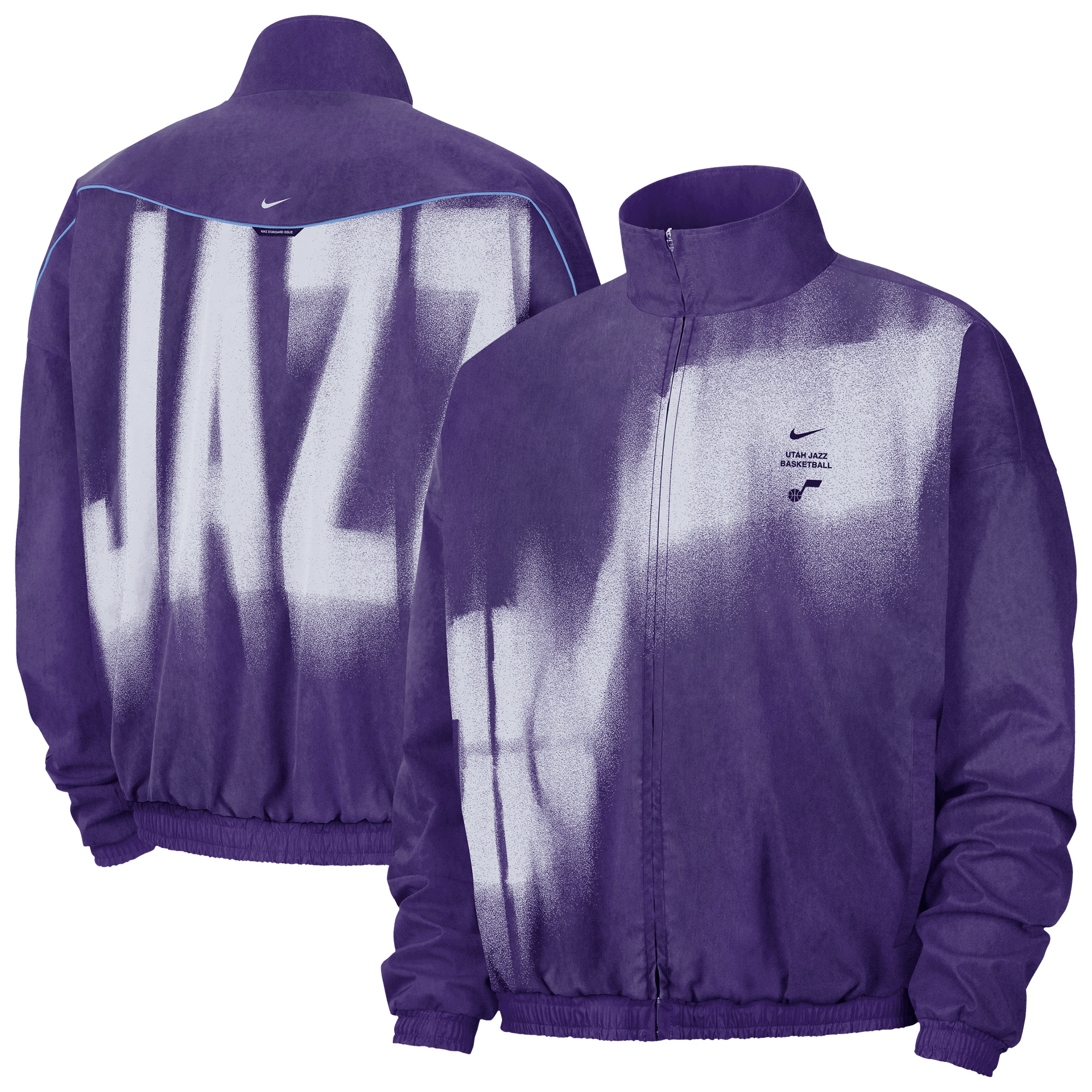 Men's Nike Purple Utah Jazz 2026/27 Standard Issue On-Court Game Theater Loud Full-Zip Jacket
