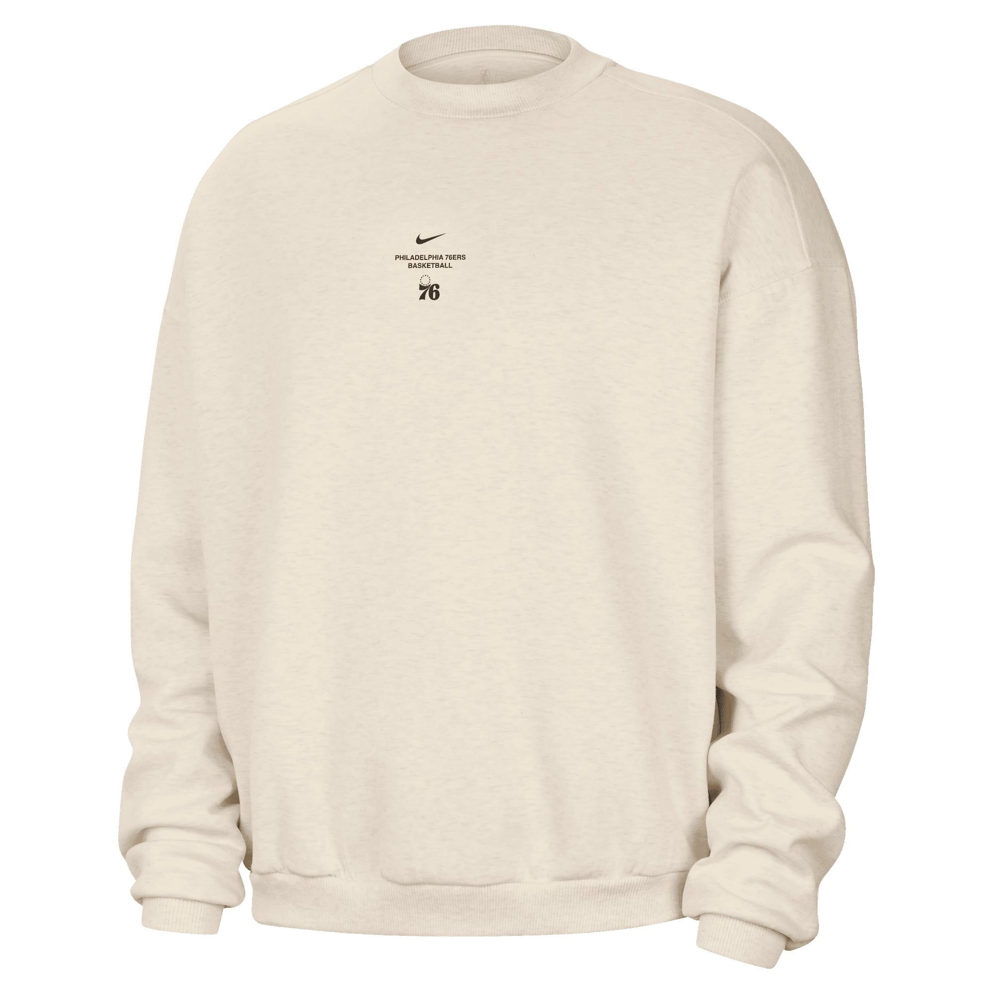 Men's Nike Oatmeal Philadelphia 76ers 2026/27 Standard Issue Stretch Pullover Sweatshirt