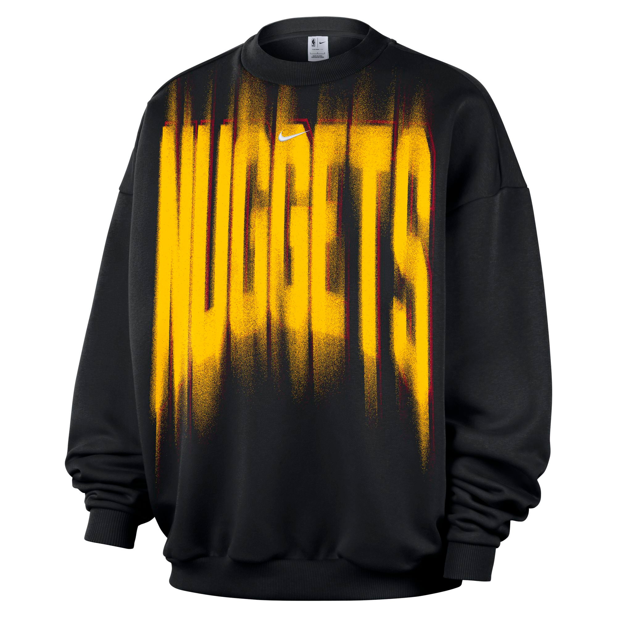 Men's Nike Black Denver Nuggets 2026/27 Standard Issue Team Fleece Pullover Sweatshirt