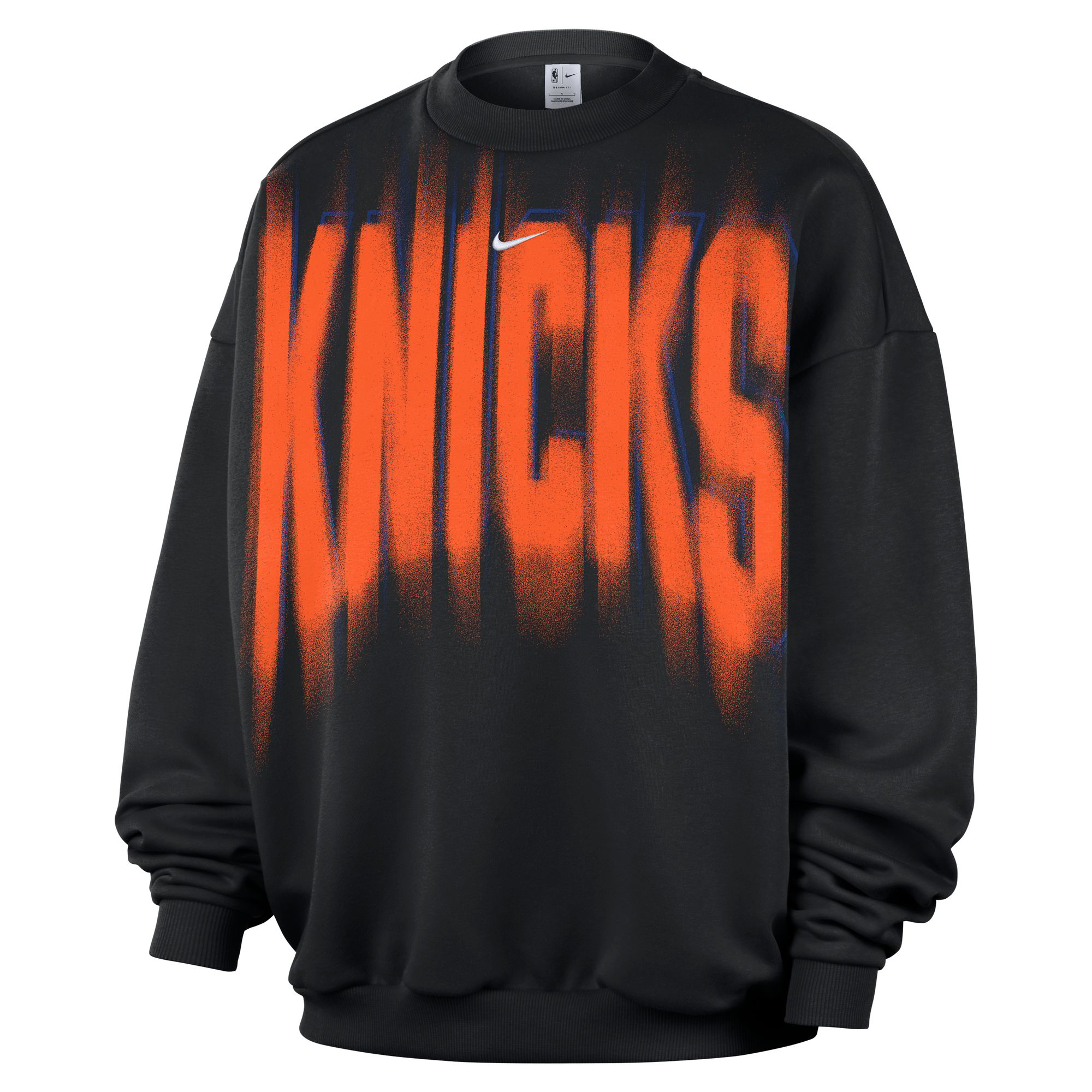 Men's Nike Black New York Knicks 2026/27 Standard Issue Team Fleece Pullover Sweatshirt