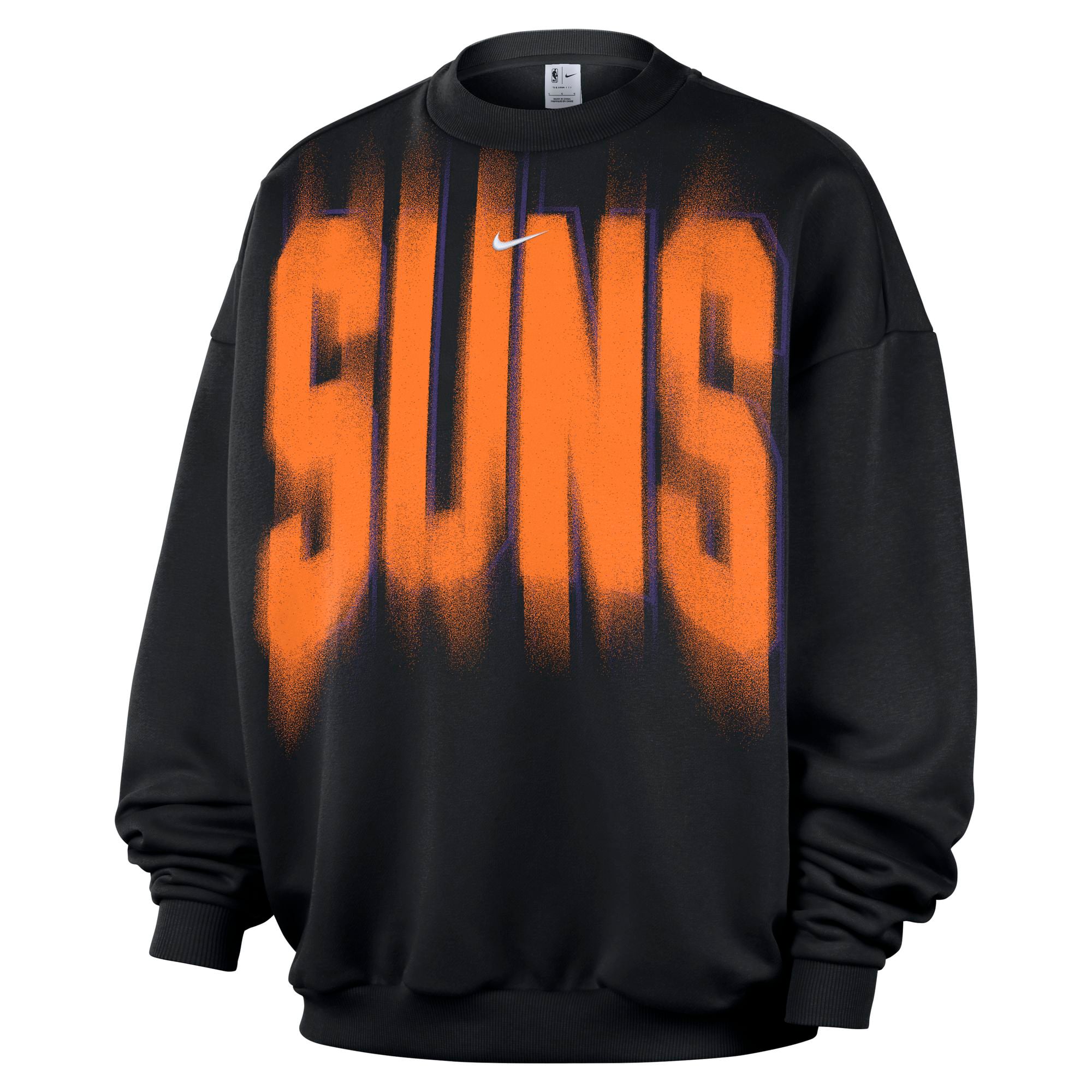 Men's Nike Black Phoenix Suns 2026/27 Standard Issue Team Fleece Pullover Sweatshirt