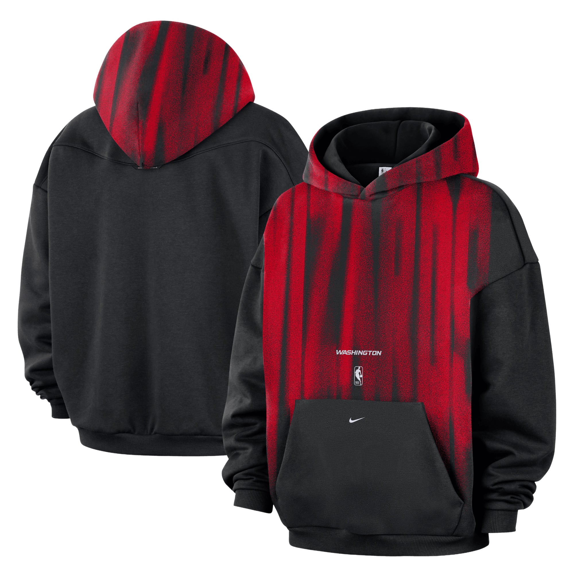 Men's Nike Black Washington Wizards 2026/27 Standard Issue Game Theater Team Fleece Hoodie