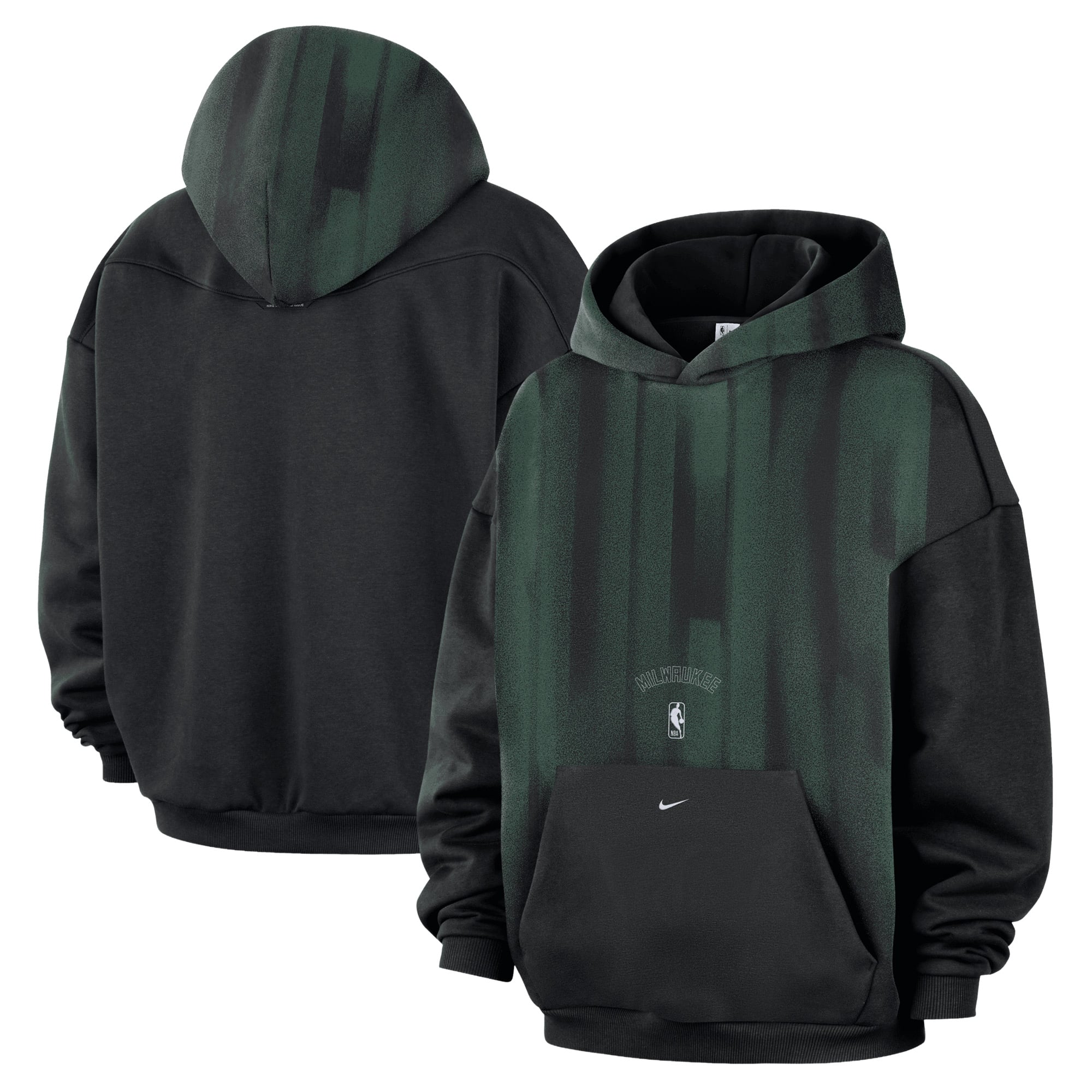 Men's Nike Black Milwaukee Bucks 2026/27 Standard Issue Game Theater Team Fleece Hoodie