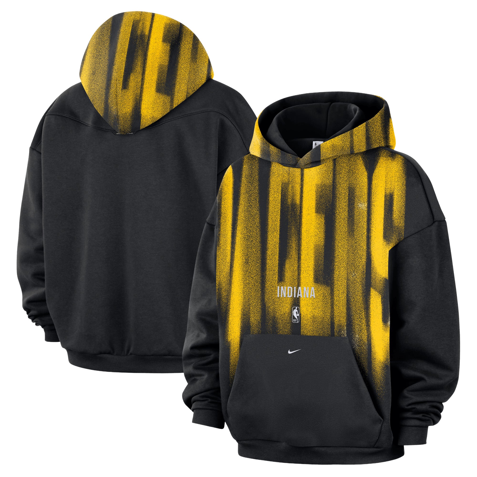 Men's Nike Black Indiana Pacers 2026/27 Standard Issue Game Theater Team Fleece Hoodie
