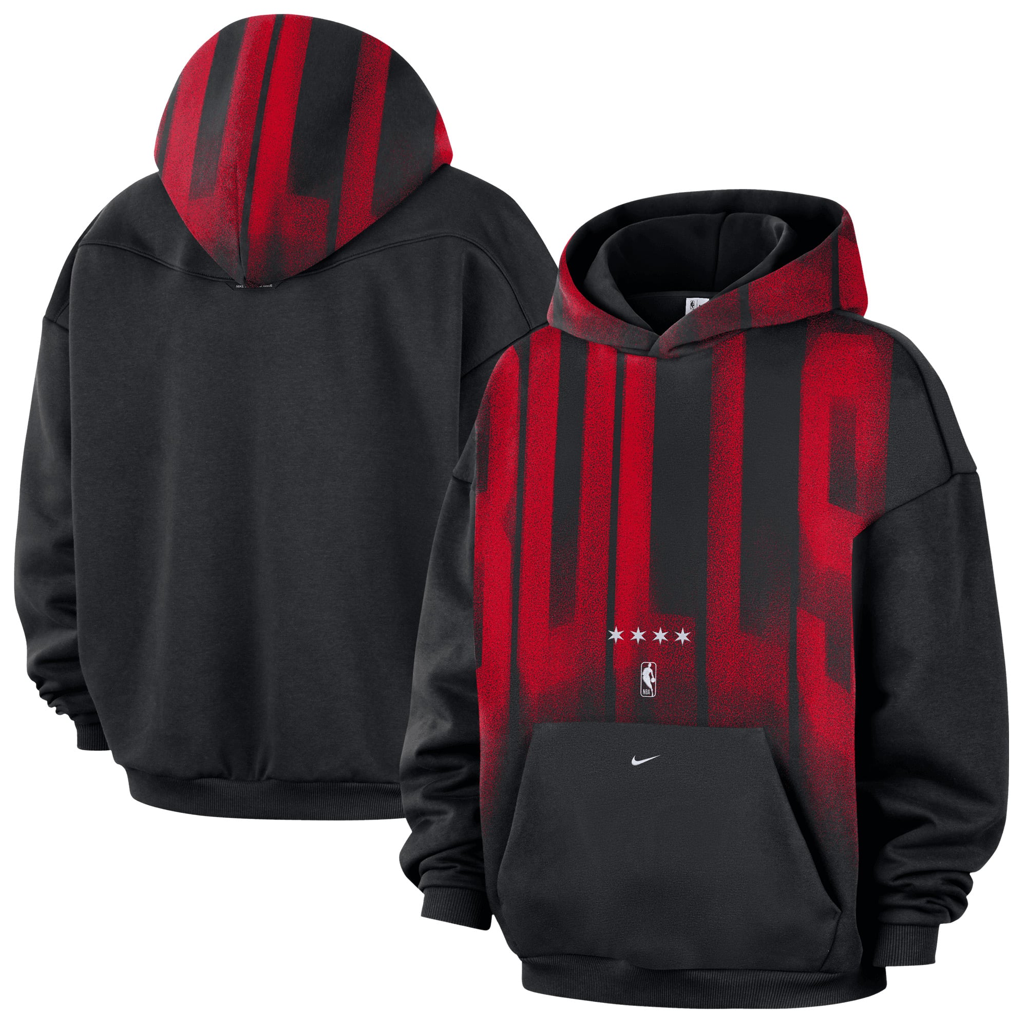 Men's Nike Black Chicago Bulls 2026/27 Standard Issue Game Theater Team Fleece Hoodie