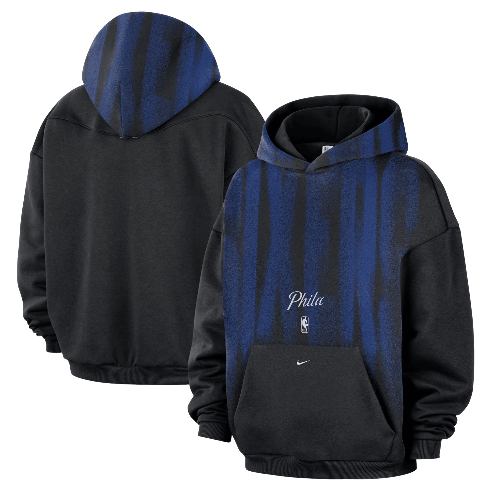Men's Nike Black Philadelphia 76ers 2026/27 Standard Issue Game Theater Team Fleece Hoodie