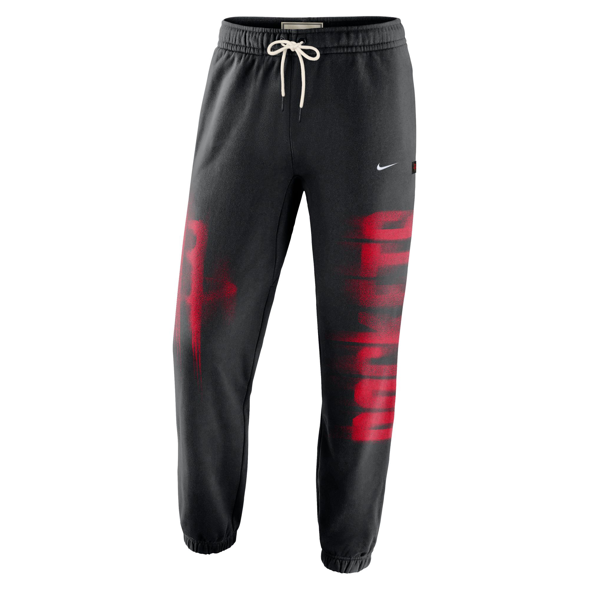 Nike Men's Houston Rockets Standard Issue Therma-FIT Fleece Basketball Pants in Black | IQ1490-010