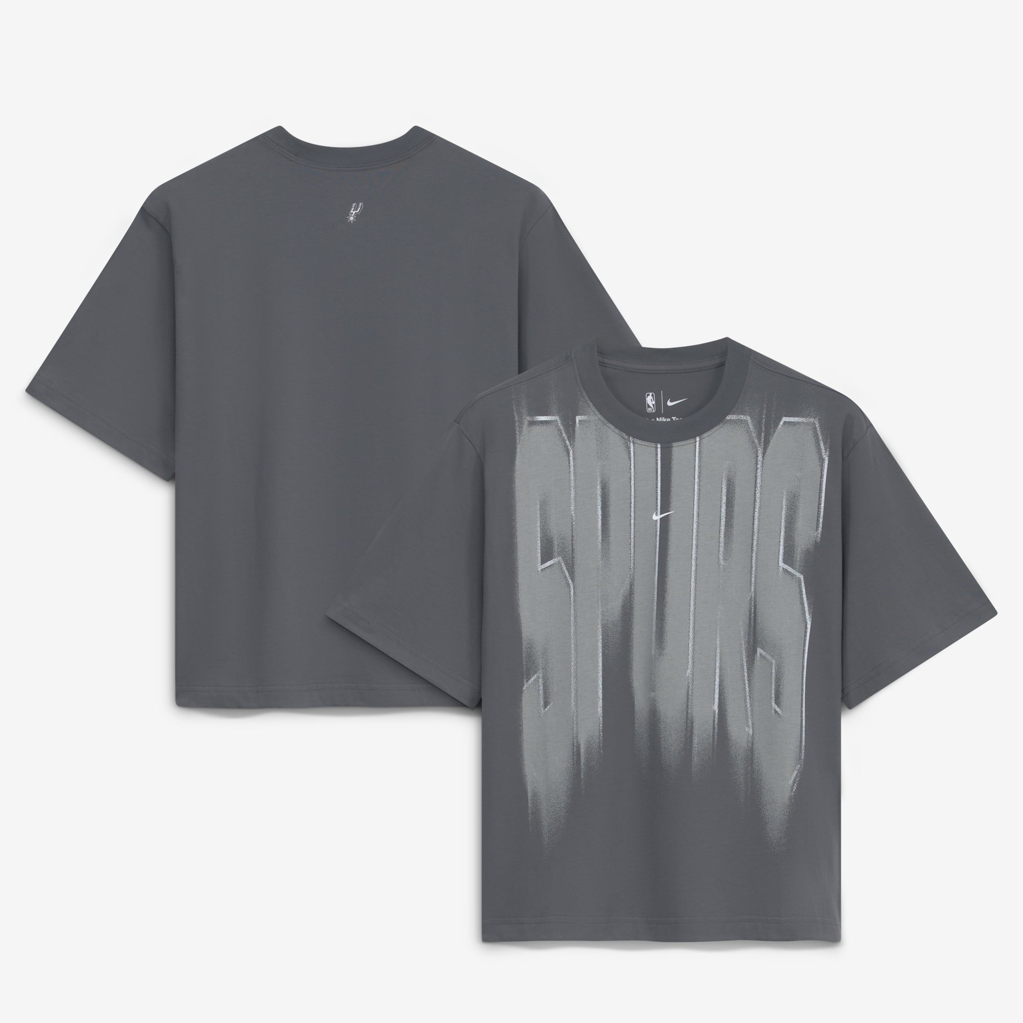 Women's Nike  Gray San Antonio Spurs 2026/27 Standard Issue Game Theater Team Anthem T-Shirt