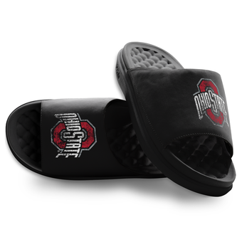 Unisex ISlide Ohio State Buckeyes Pixeled Distressed Motive Slide Sandals
