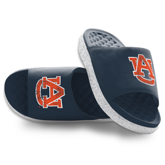Unisex ISlide Auburn Tigers Pixeled Distressed Motive Slide Sandals