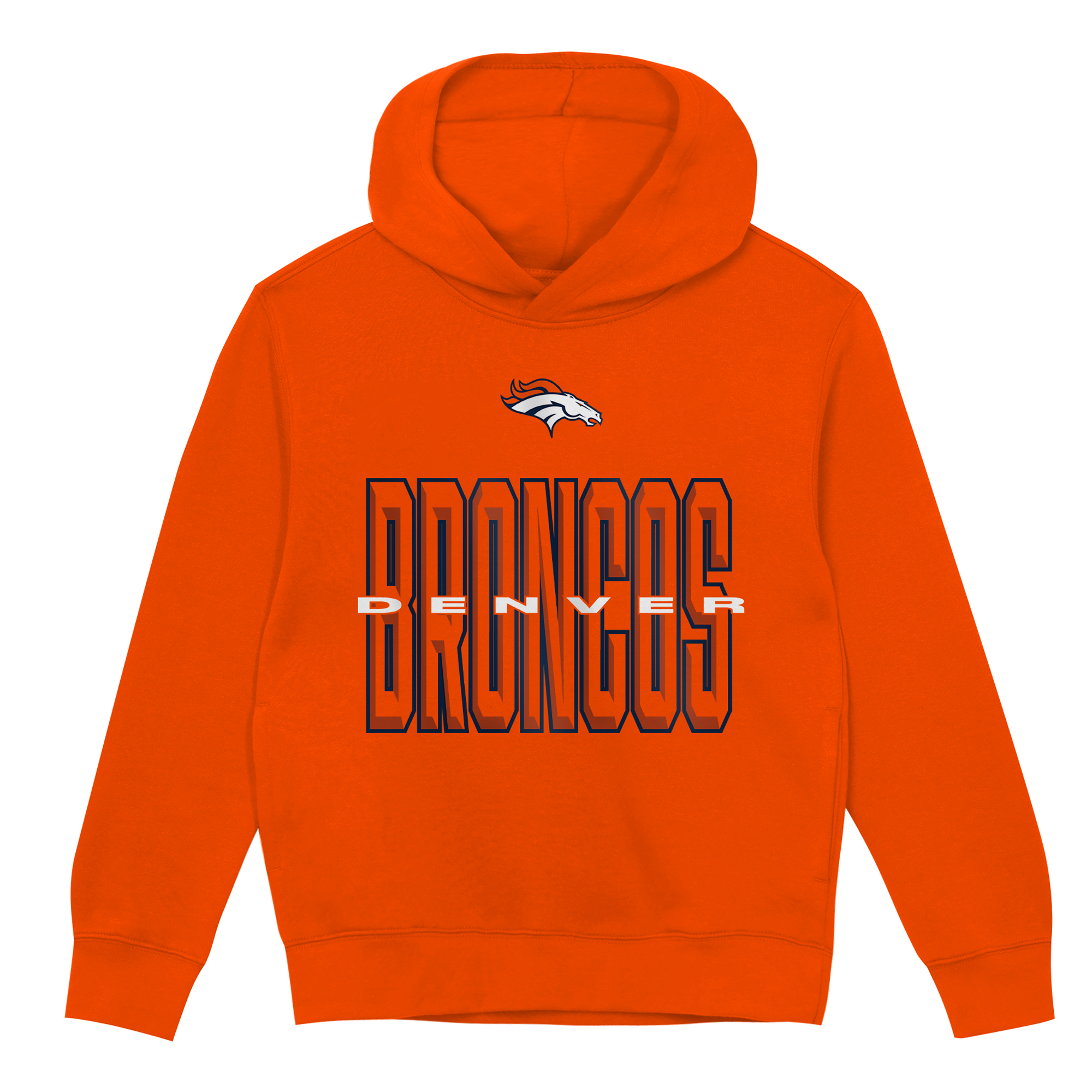 Toddler Outerstuff Orange Denver Broncos Field General Fleece Hoodie