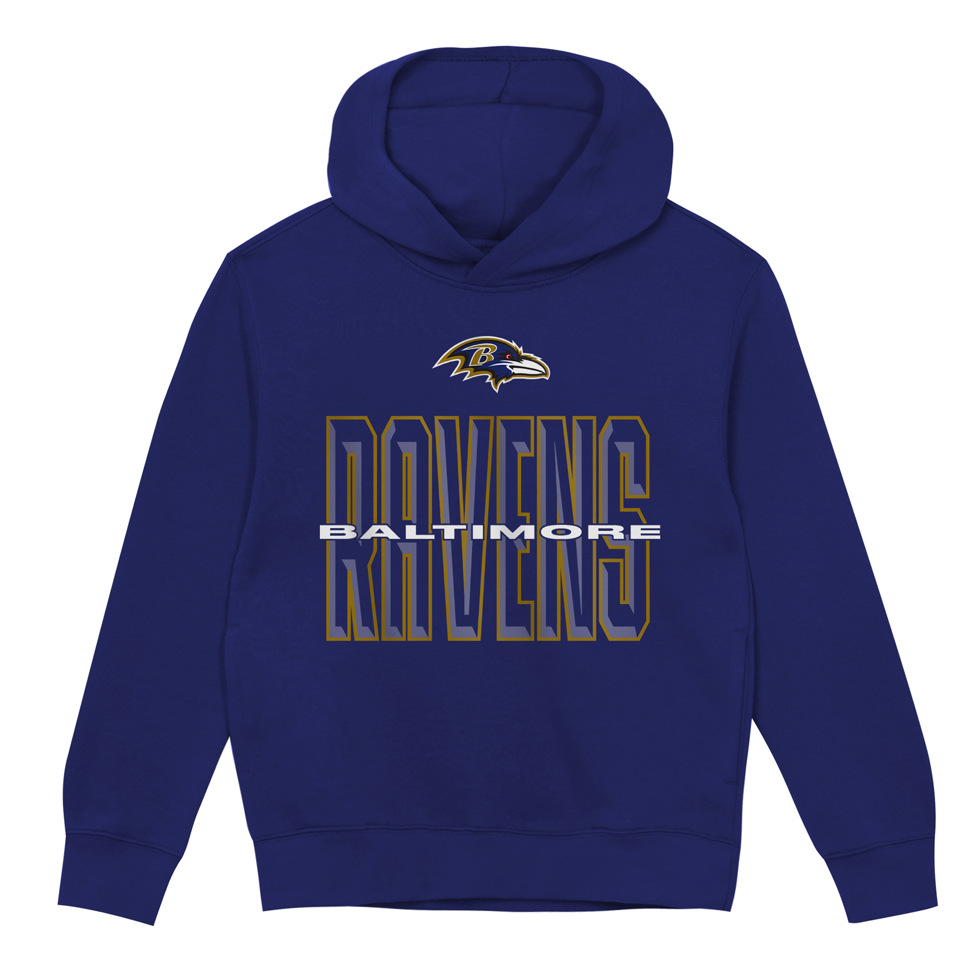 Toddler Outerstuff Purple Baltimore Ravens Field General Fleece Hoodie