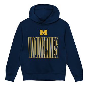 Toddler Outerstuff Navy Michigan Wolverines Field General Fleece Hoodie
