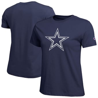 Women's Champion  Navy Dallas Cowboys Logo T-Shirt