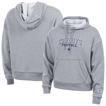 Women's Champion Gray Dallas Cowboys Triumph Tri-Blend Hoodie