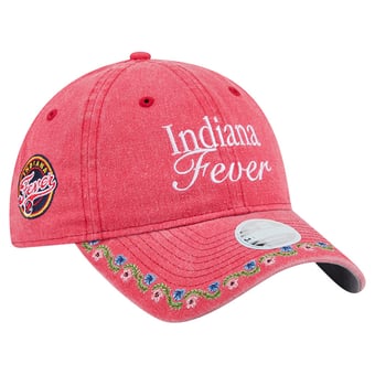 Women's New Era Red Indiana Fever Floral Casual Classic Adjustable Hat