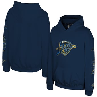 Youth Stadium Essentials  Navy Oklahoma City Thunder Legends Elementized Hoodie