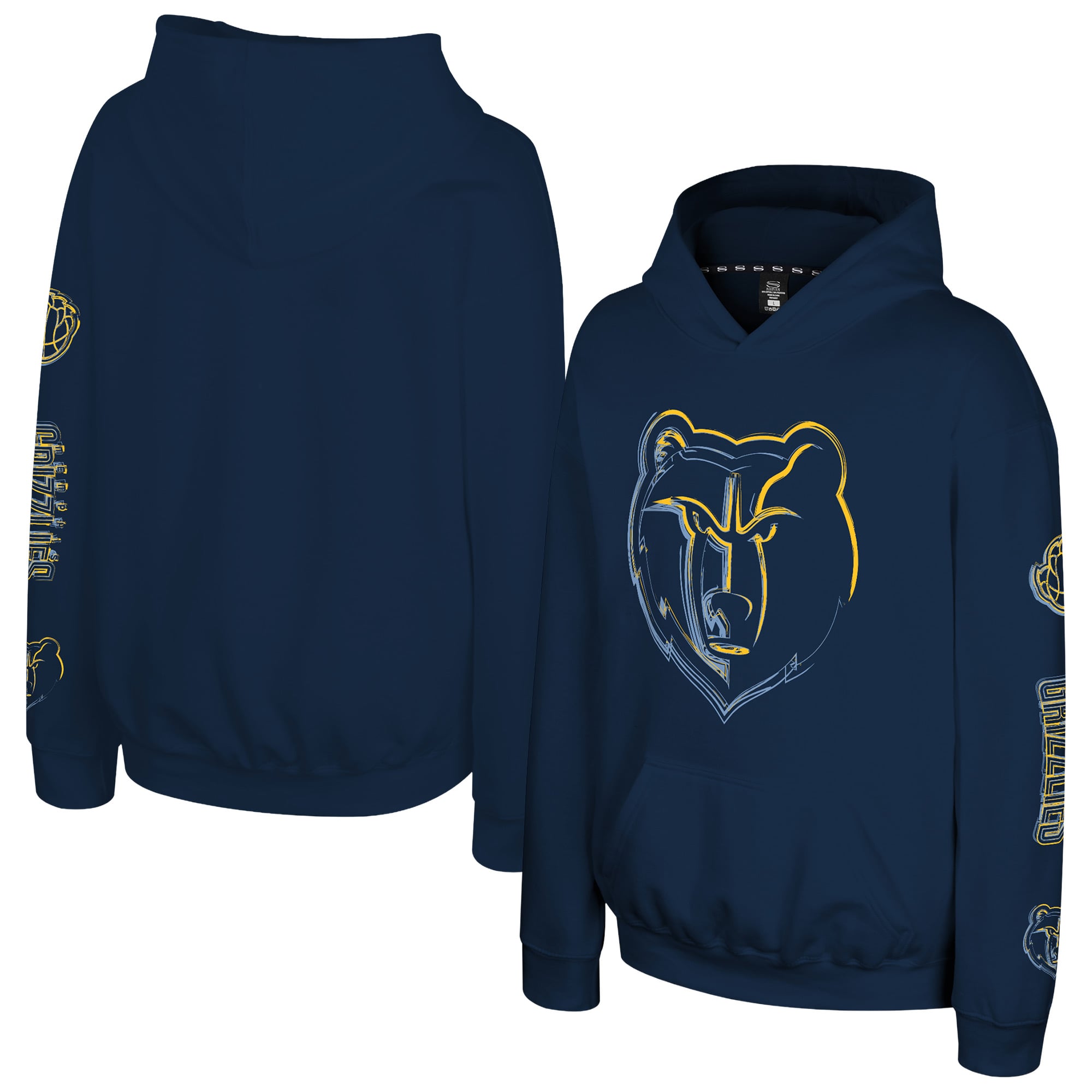 Youth Stadium Essentials  Navy Memphis Grizzlies Legends Elementized Hoodie