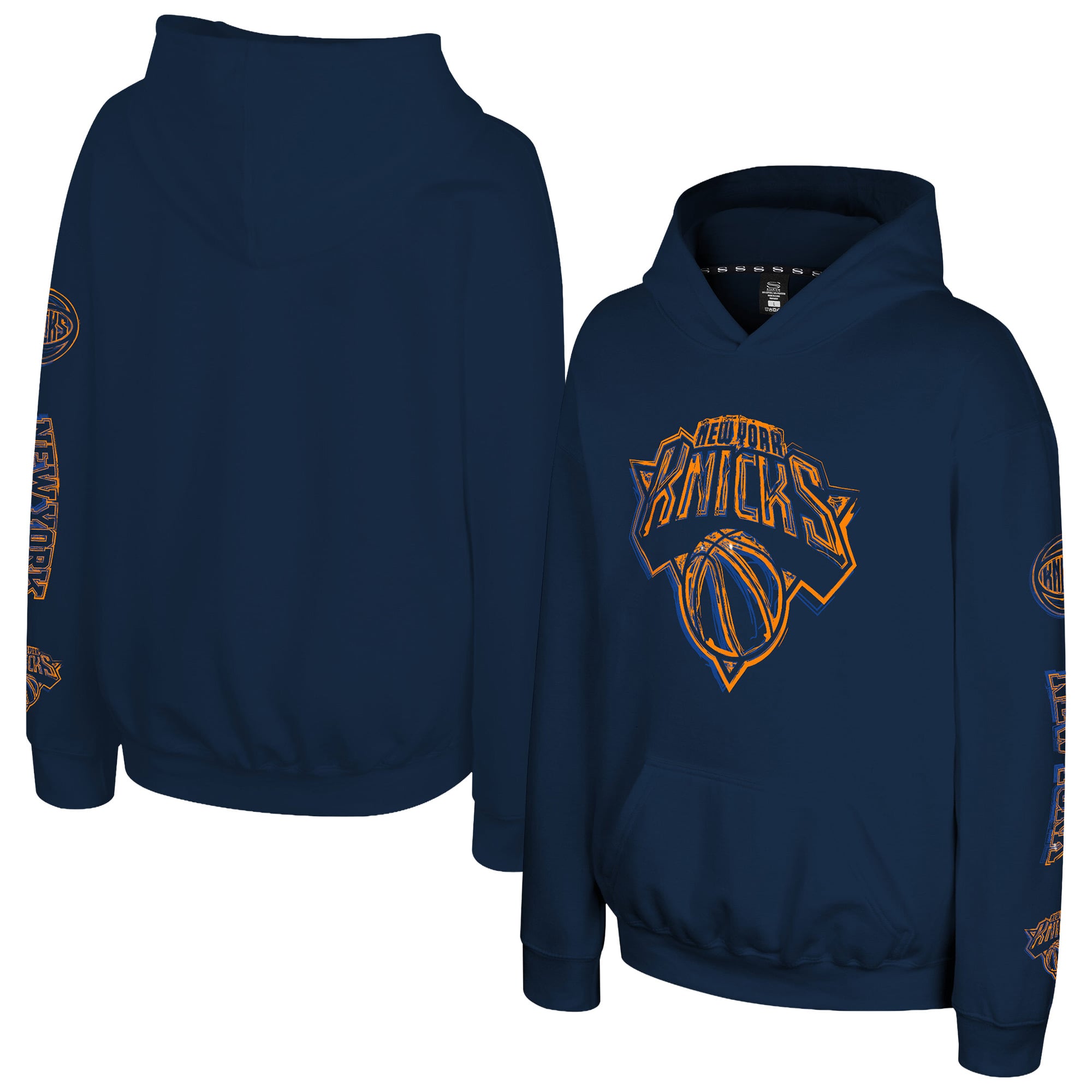 Youth Stadium Essentials Navy New York Knicks Legends Elementized Hoodie