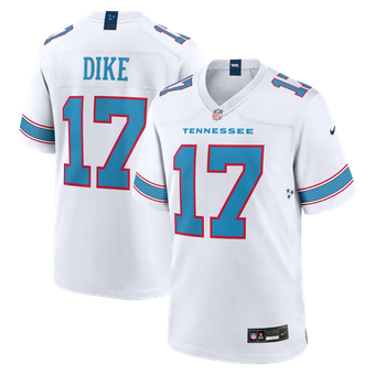 Men's Nike Chimere Dike White Tennessee Titans Game Jersey
