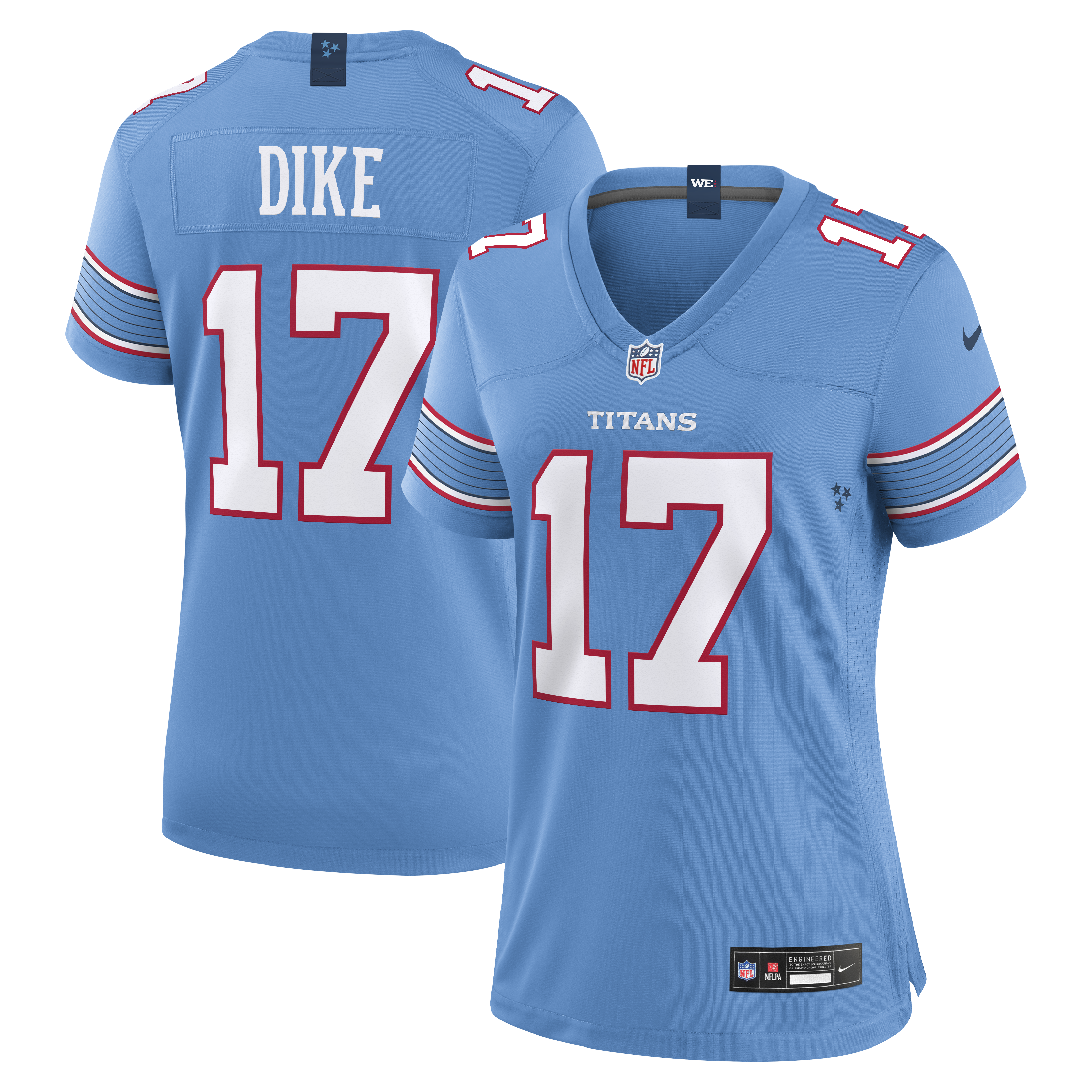Nike Women's Chimere Light Blue Tennessee Titans Team Game Jersey - Light Blue