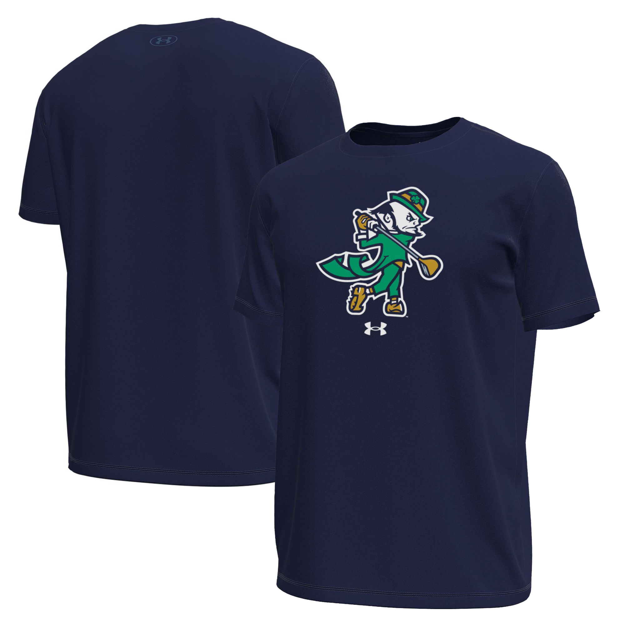 Men’s Under Armour Navy Notre Dame Fighting Irish Golf Leprechaun Tech Stretch T-Shirt Men’s Under Armour Navy Notre Dame Fighting Irish Golf Leprechaun Tech Stretch T-Shirt