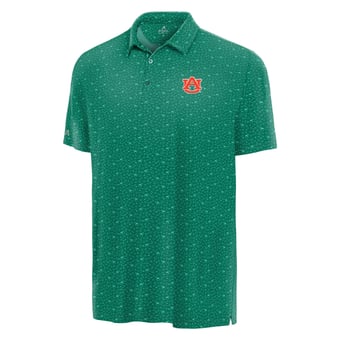 Men's Antigua Green Auburn Tigers Lucky Run Polo