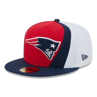 Men's New Era Red/Navy New England Patriots Shock 59FIFTY Fitted Hat