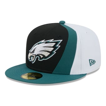 Men's New Era Black/Midnight Green Philadelphia Eagles Shock 59FIFTY Fitted Hat