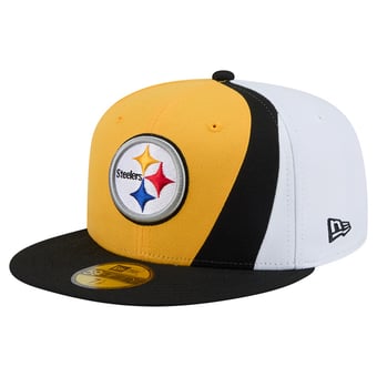 Men's New Era Gold/Black Pittsburgh Steelers Shock 59FIFTY Fitted Hat