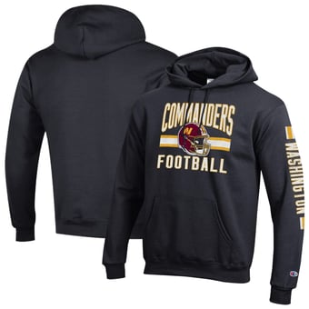 Men's Champion Black Washington Commanders Powerblend Hoodie