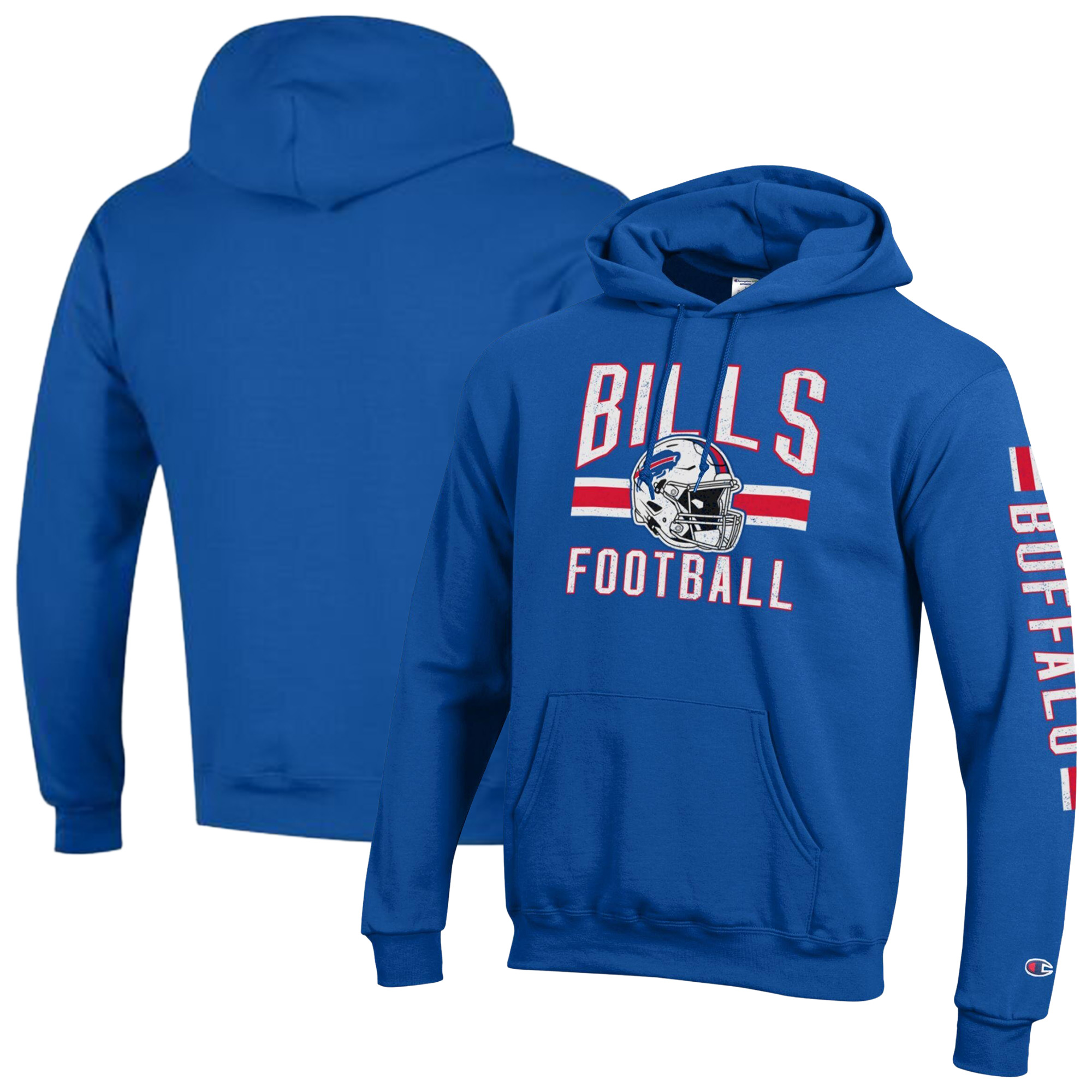 Men's Champion  Royal Buffalo Bills Powerblend Hoodie