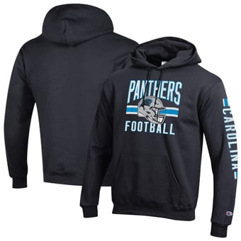 Men's Champion Black Carolina Panthers Powerblend Hoodie