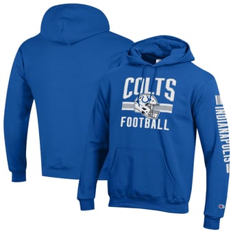 Men's Champion Royal Indianapolis Colts Powerblend Hoodie