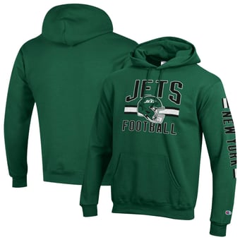 Men's Champion Green New York Jets Powerblend Hoodie