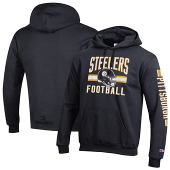 Men's Champion  Black Pittsburgh Steelers Powerblend Hoodie