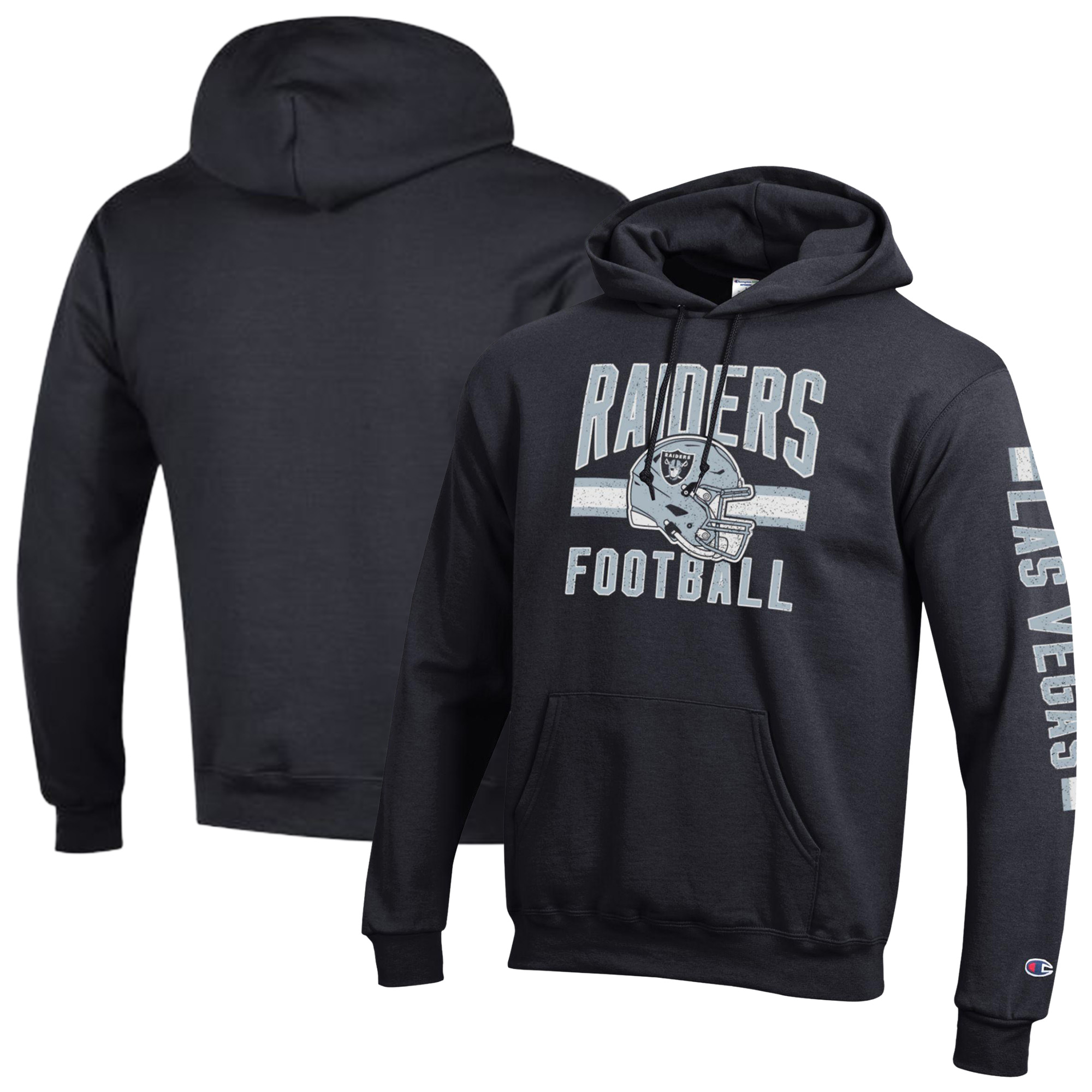 Men's Champion Black Las Vegas Raiders Powerblend Hoodie