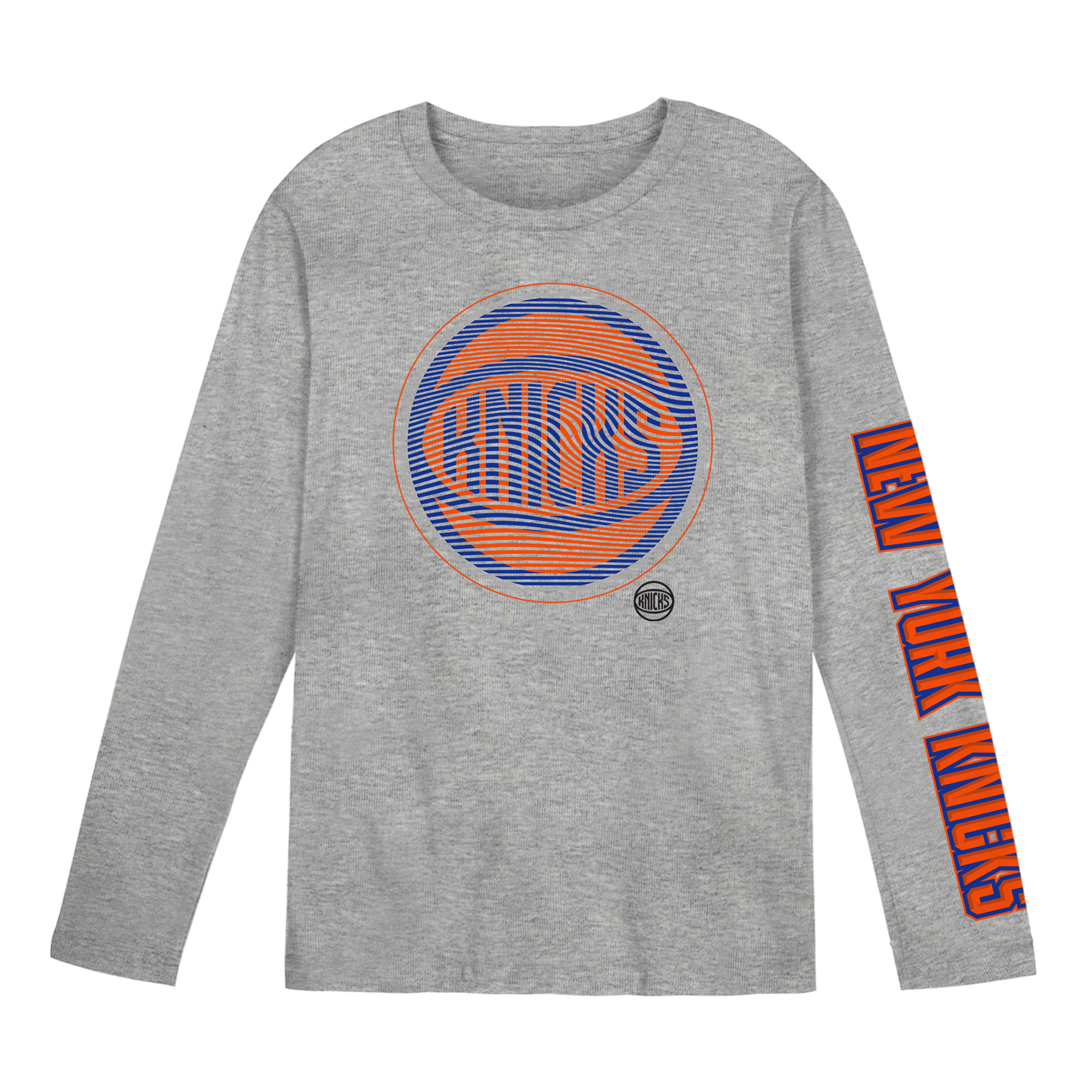 Outerstuff Preschool Gray New York Knicks Air Raid Long-Sleeves T-Shirt - Gray