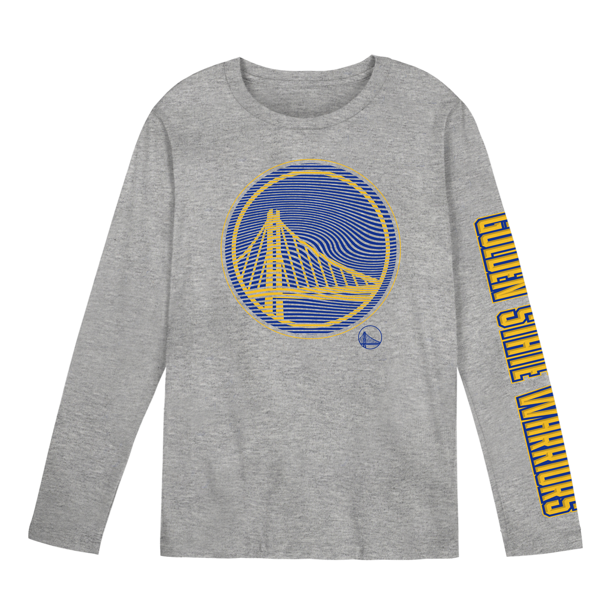 Preschool Outerstuff Gray Golden State Warriors Air Raid Long Sleeve T-Shirt