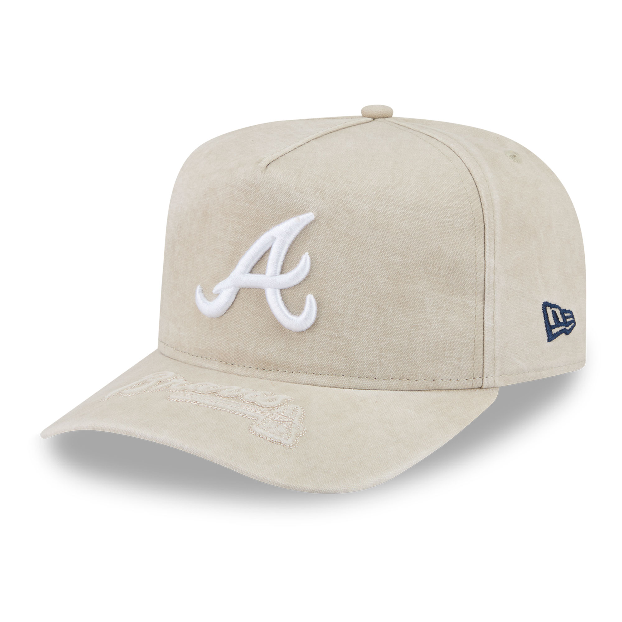 Men's New Era  Tan Atlanta Braves Neutral 9FIFTY A-Frame Snapback Hat