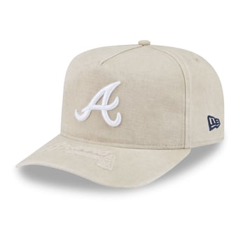 Men's New Era  Tan Atlanta Braves Neutral 9FIFTY A-Frame Snapback Hat