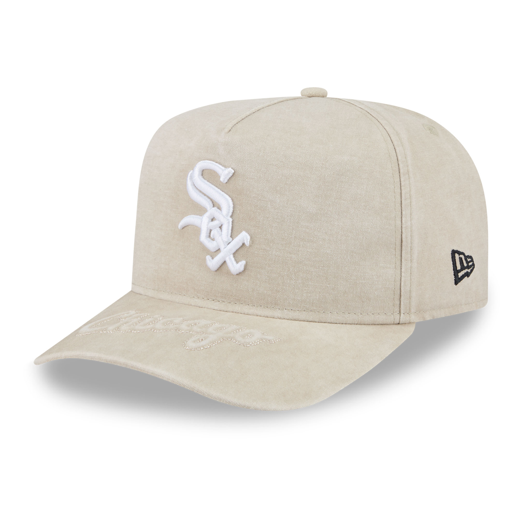 Men's New Era  Tan Chicago White Sox Neutral 9FIFTY A-Frame Snapback Hat