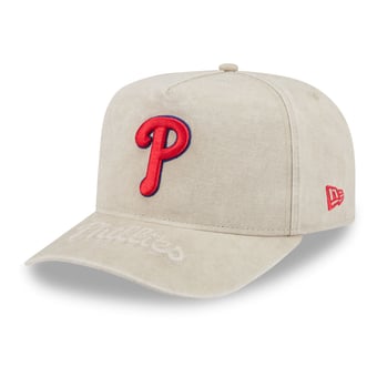 Men's New Era  Tan Philadelphia Phillies Neutral 9FIFTY A-Frame Snapback Hat