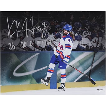 Caroline Harvey Team USA Autographed 16" x 20" 2026 Winter Olympics Celebration Photograph with "26 Gold Medal" Inscription