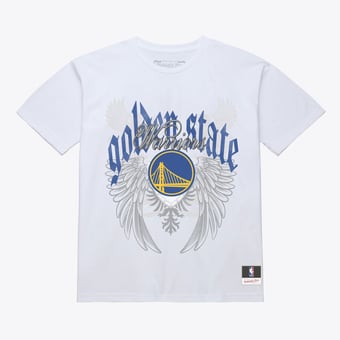 Men's Mitchell & Ness White Golden State Warriors Old English Classic T-Shirt