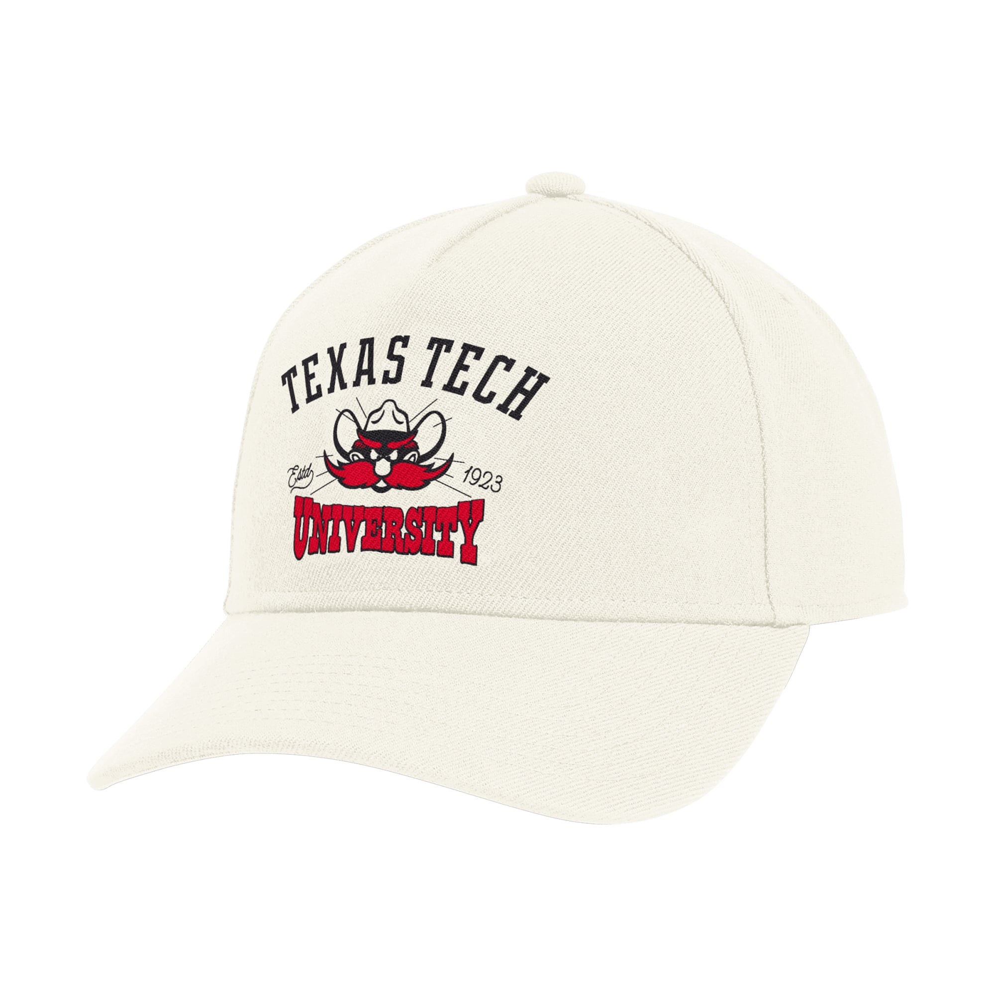 Men's adidas Cream Texas Tech Red Raiders Elevated A-Frame Adjustable Hat